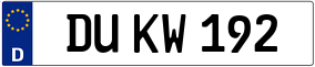 Trailer License Plate